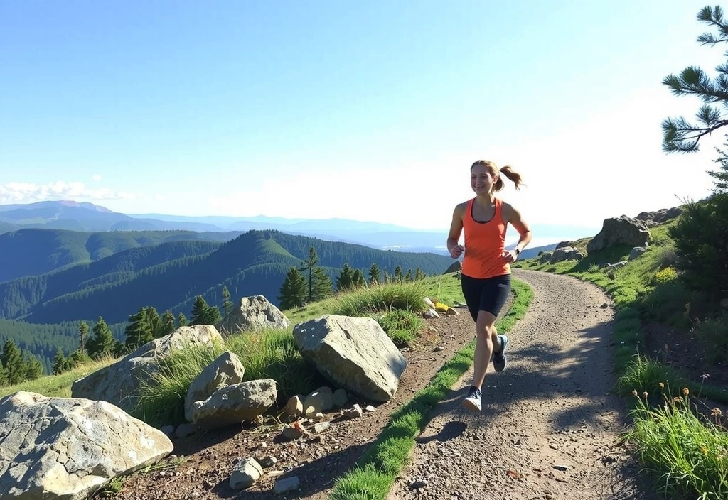 Persona corriendo al aire libre con energía